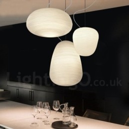 1 Light Modern Contemporary Pendant Light Ceiling Lamp with Glass Shade
