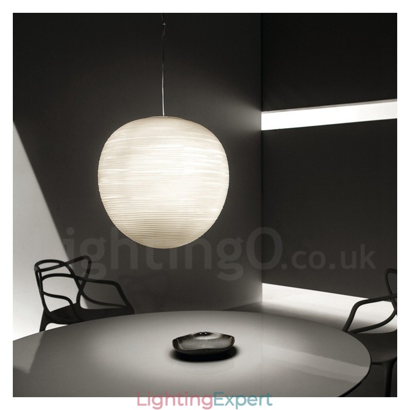 1 Light Modern Contemporary Pendant Light Ceiling Lamp with Glass Shade
