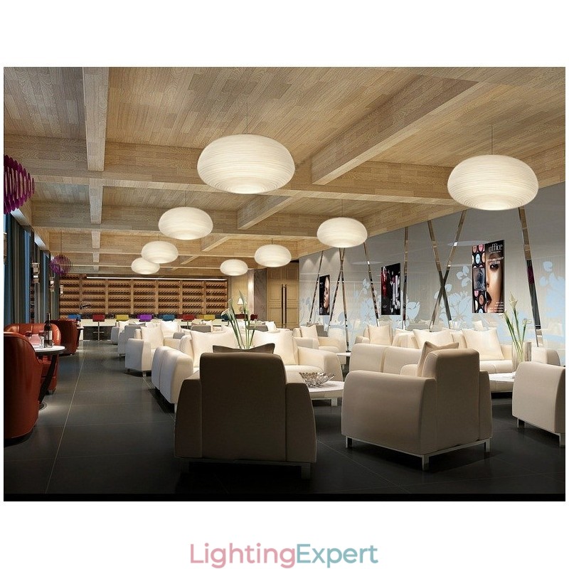 1 Light Modern Contemporary Pendant Light Ceiling Lamp with Glass Shade
