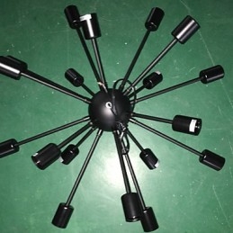 North American Style Minimalist Radial 18 Light Chandelier