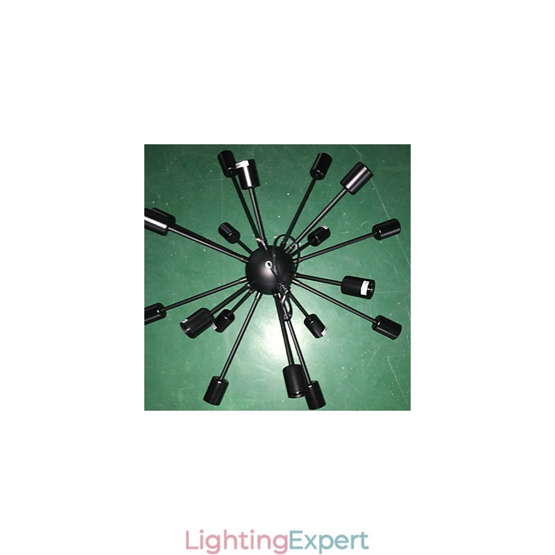 North American Style Minimalist Radial 18 Light Chandelier