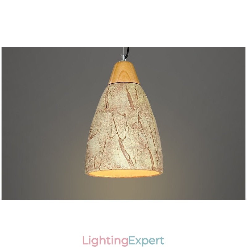 1 Light Cement Modern Contemporary Pendant Light Ceiling Lamp