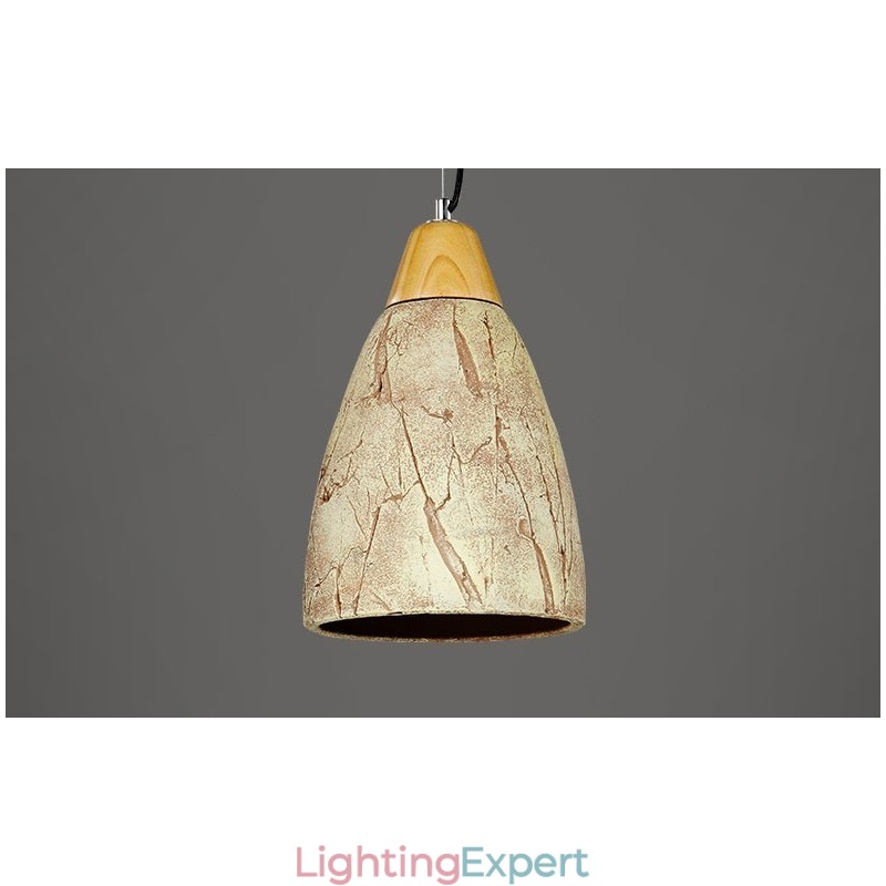 1 Light Cement Modern Contemporary Pendant Light Ceiling Lamp