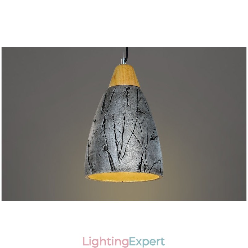 1 Light Cement Modern Contemporary Pendant Light Ceiling Lamp