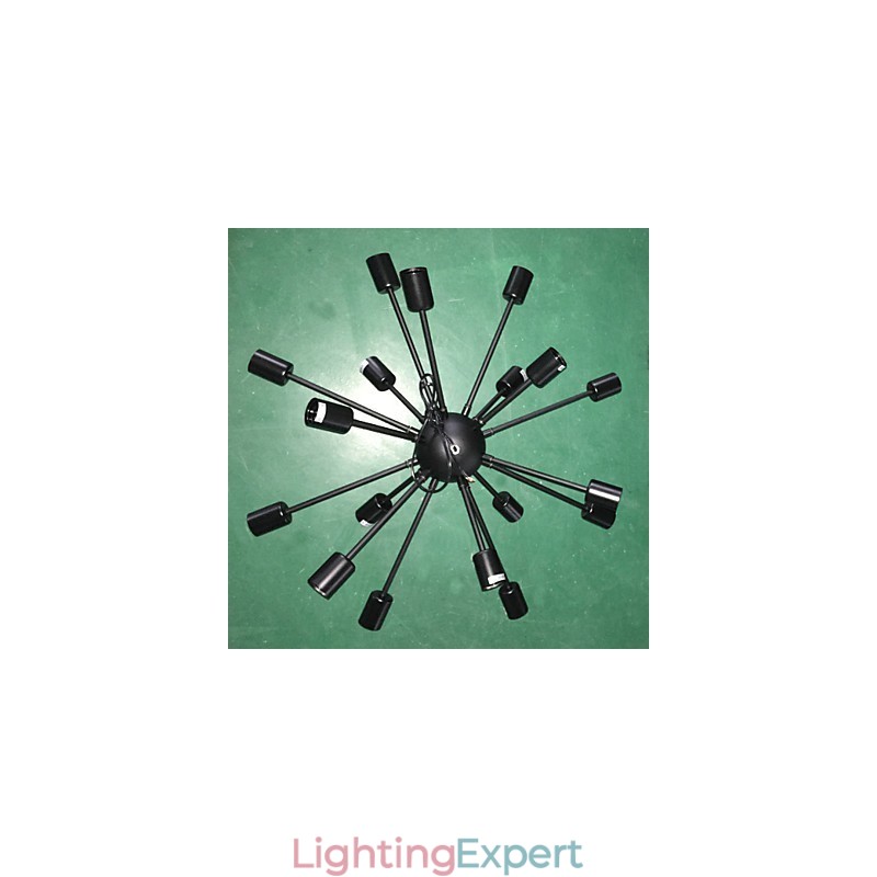 North American Style Minimalist Radial 18 Light Chandelier