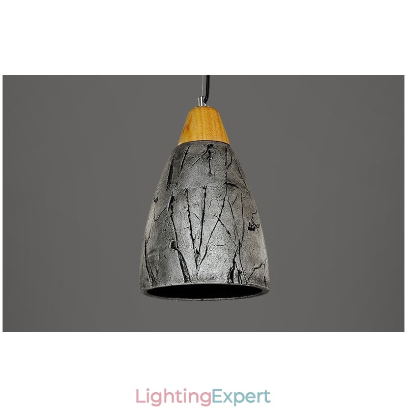 1 Light Cement Modern Contemporary Pendant Light Ceiling Lamp