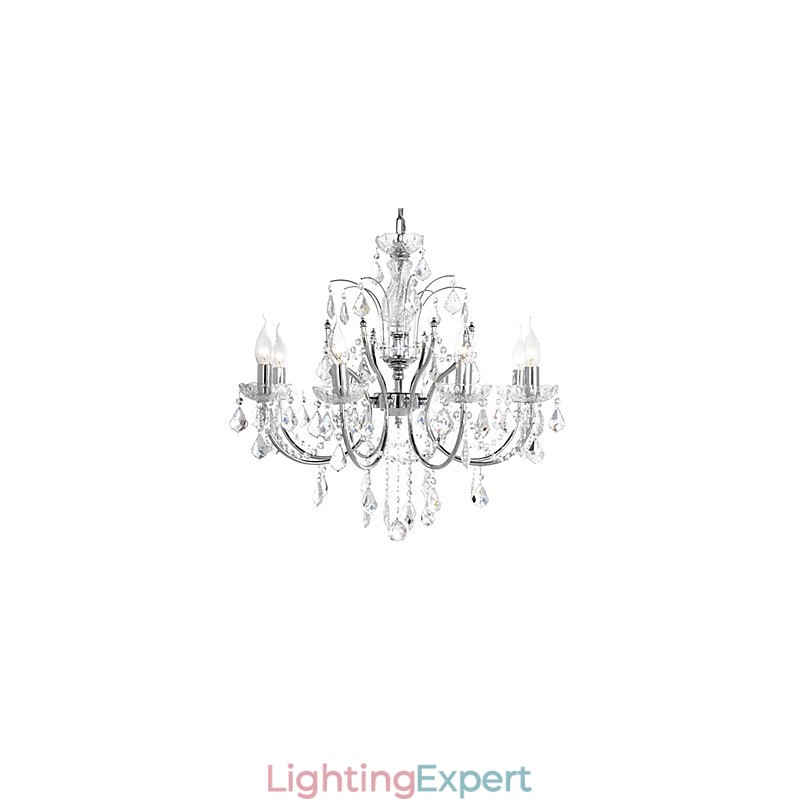 Elegant Crystal Chandelier with 8 Lights