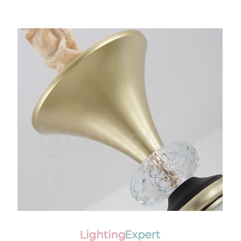 Modern Contemporary Retro Luxury Crystal Pendant Lamp Chandelier with Glass Shade