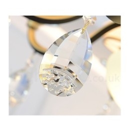 Modern Contemporary Retro Luxury Crystal Pendant Lamp Chandelier with Glass Shade