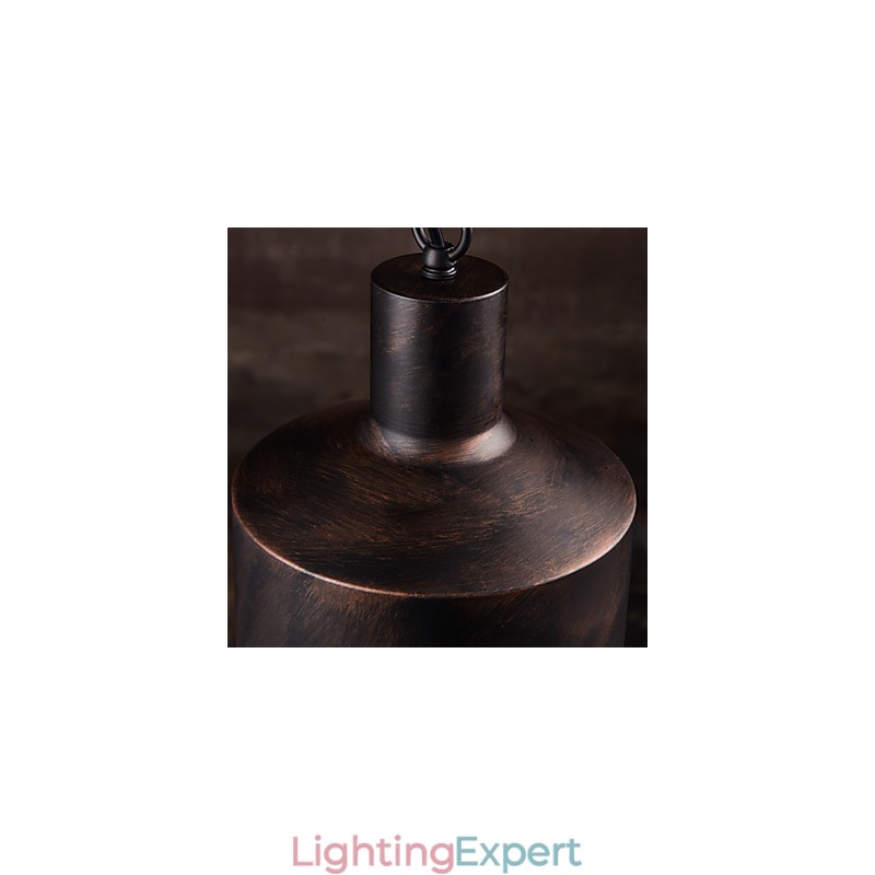 Chandelier Rustic Lodge Drum Metal Pendant Light