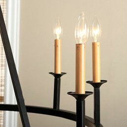 Country Mini Style Painting Metal Chandelier