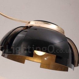 Modern Contemporary 3 Light Steel Chandelier with Acrylic Shade