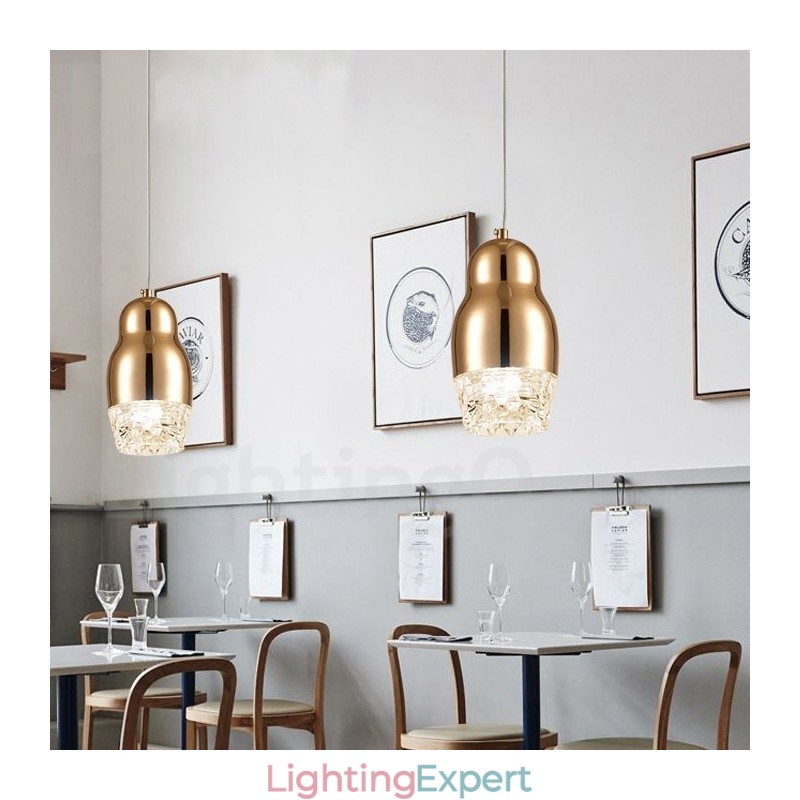Modern Contemporary 1 Light Aluminum Alloy Pendant Light with Acrylic Shade