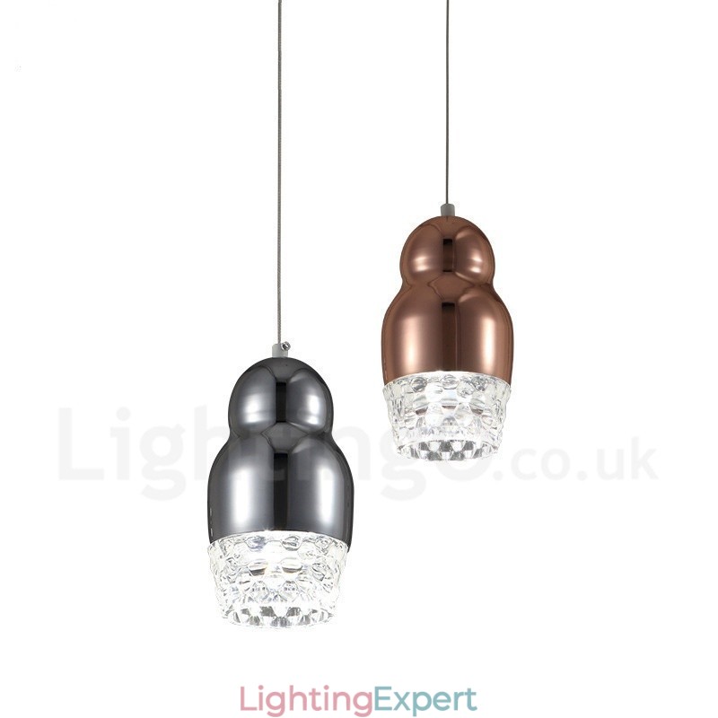 Modern Contemporary 1 Light Aluminum Alloy Pendant Light with Acrylic Shade
