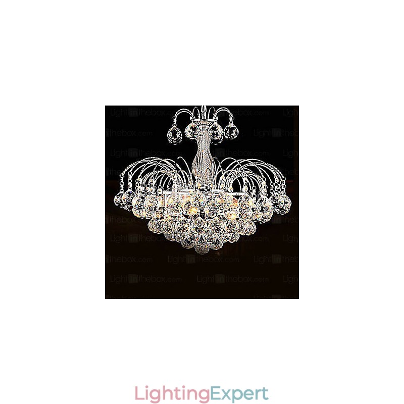 Pendant Luxury Modern Crystal Living 3 Lights Chandelier