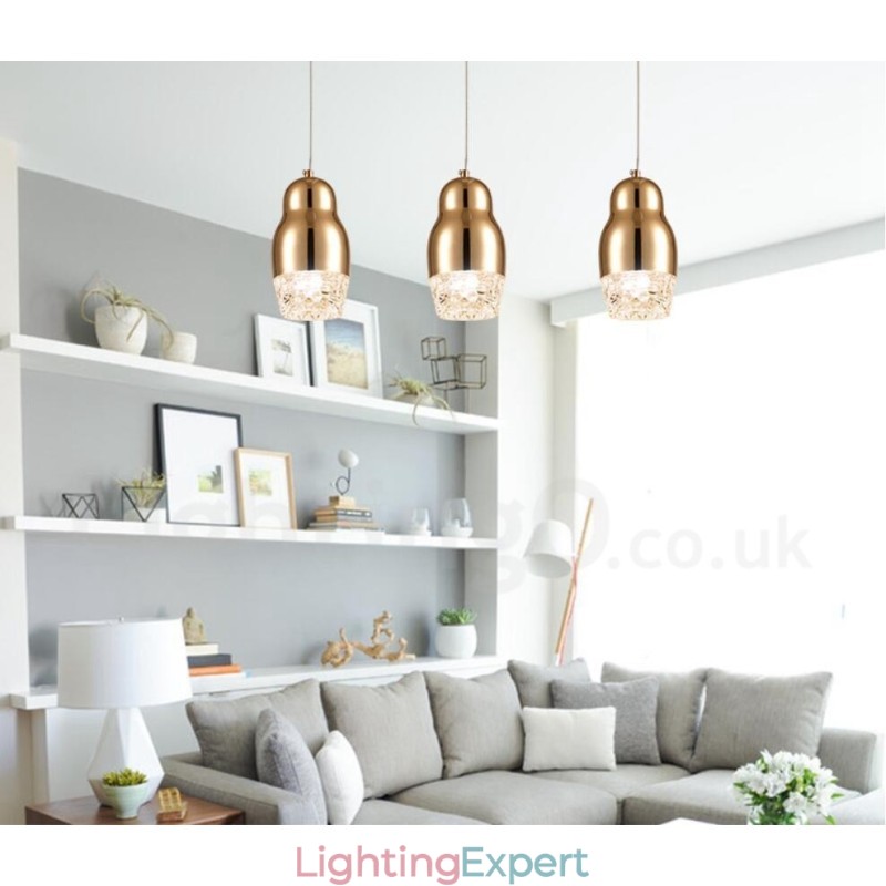 Modern Contemporary 1 Light Aluminum Alloy Pendant Light with Acrylic Shade