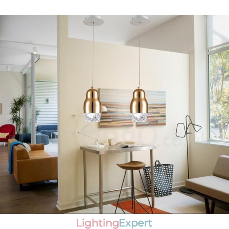 Modern Contemporary 1 Light Aluminum Alloy Pendant Light with Acrylic Shade
