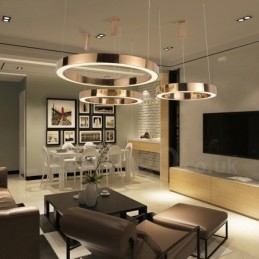 Modern Contemporary 1 Light Steel Pendant Light with Acrylic Shade
