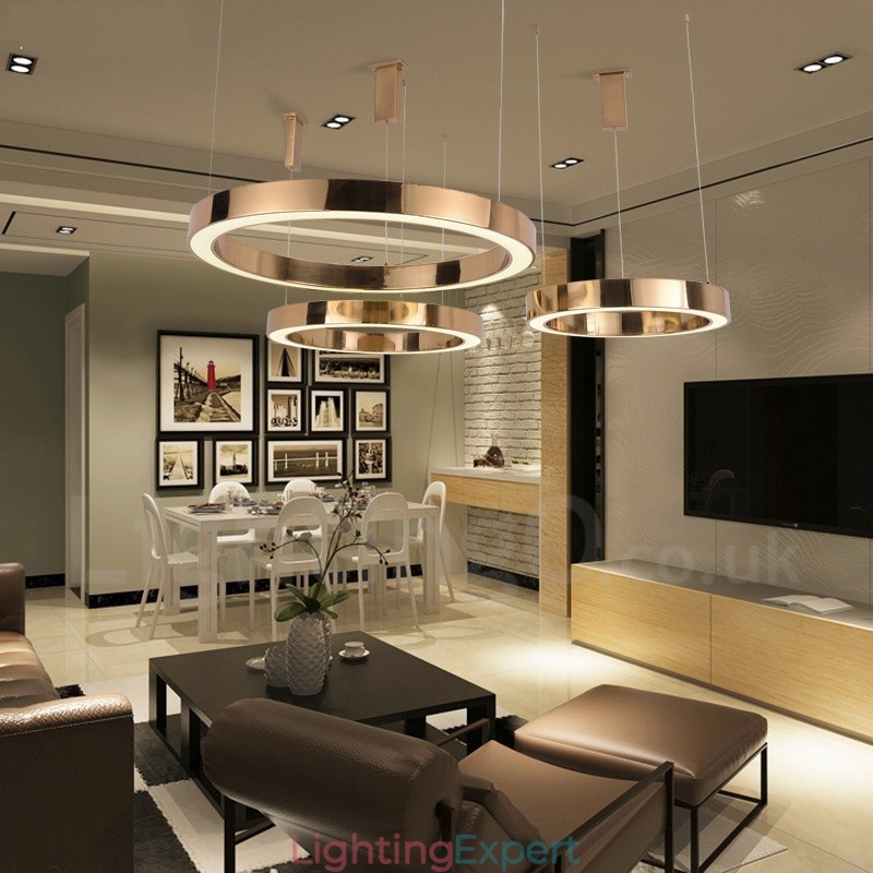 Modern Contemporary 1 Light Steel Pendant Light with Acrylic Shade
