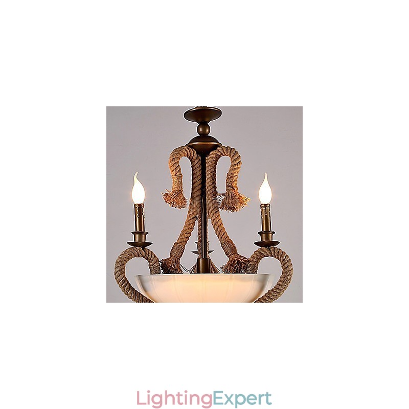 Chandelier Mini Style Modern Contemporary Metal