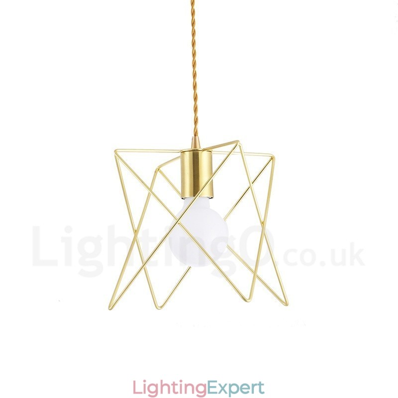 Modern Contemporary 1 Light Steel Pendant Light with Shade