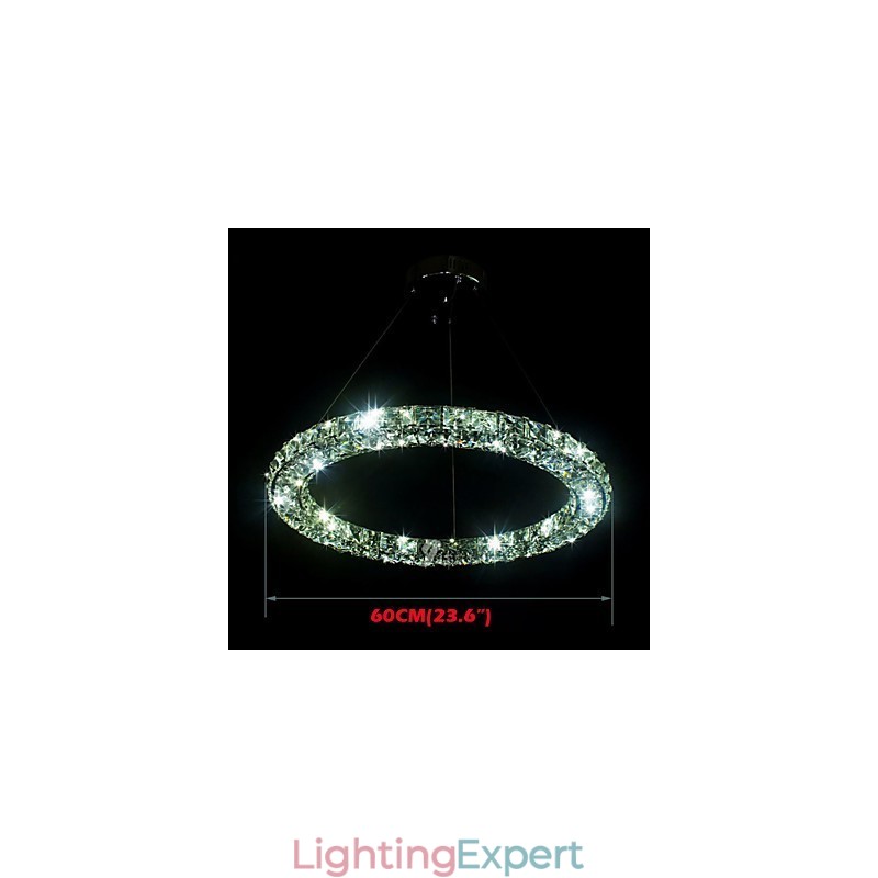 Crystal Pendant Lighting Modern Single Three Sides K9 Crystal Indoor Ceiling Lights Lamp Fixtures