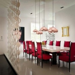 Modern Contemporary 1 Light Glass Pendant Light with Glass Shade
