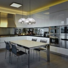 Modern Contemporary 1 Light Glass Pendant Light with Glass Shade