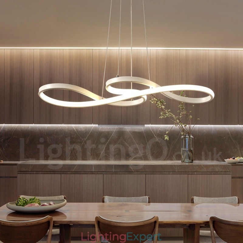 Modern Contemporary Light Aluminum Alloy Pendant Light with Acrylic Shade