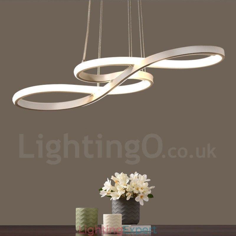 Modern Contemporary Light Aluminum Alloy Pendant Light with Acrylic Shade