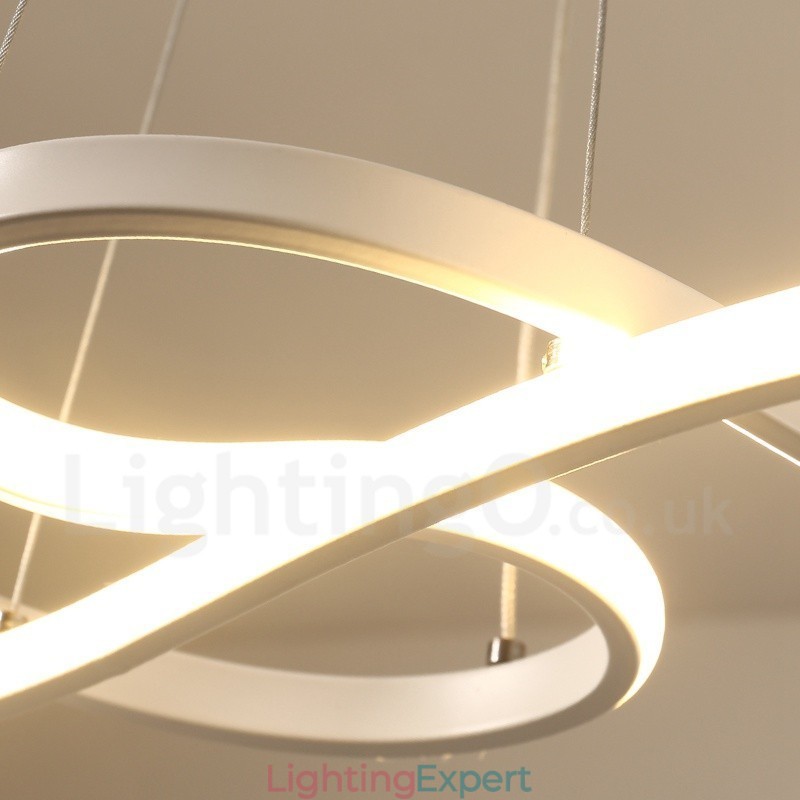 Modern Contemporary Light Aluminum Alloy Pendant Light with Acrylic Shade