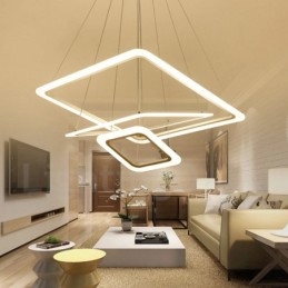 Modern Contemporary 3 Light Aluminum Alloy Pendant Light with Acrylic Shade