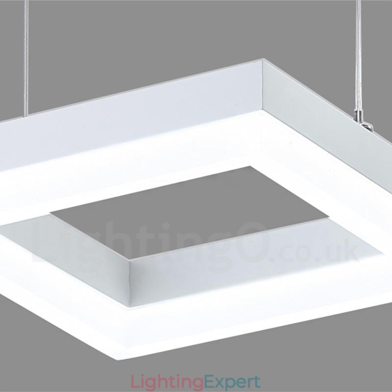 Modern Contemporary 3 Light Aluminum Alloy Pendant Light with Acrylic Shade