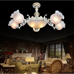 Chandelier Traditional Classic Vintage Retro Metal