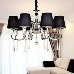 Traditional Classic Nickel Metal Chandelier