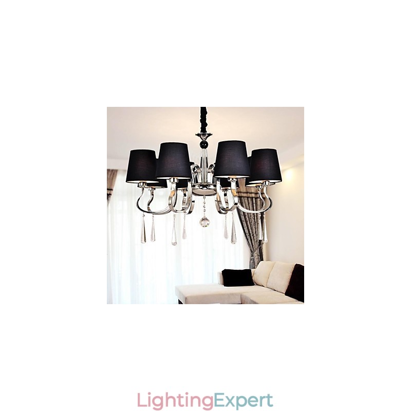 Traditional Classic Nickel Metal Chandelier
