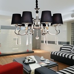 Traditional Classic Nickel Metal Chandelier