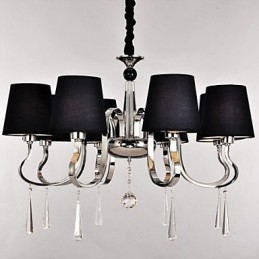 Traditional Classic Nickel Metal Chandelier