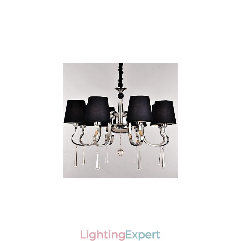 Traditional Classic Nickel Metal Chandelier