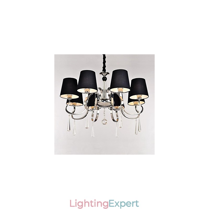 Traditional Classic Nickel Metal Chandelier