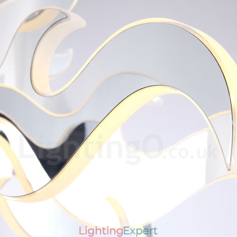Dimmable Modern Contemporary 15 Light Steel Chandelier with Acrylic Shade