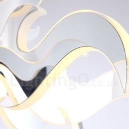 Dimmable Modern Contemporary 12 Light Steel Chandelier with Acrylic Shade
