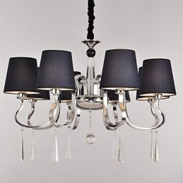 Traditional Classic Nickel Metal Chandelier