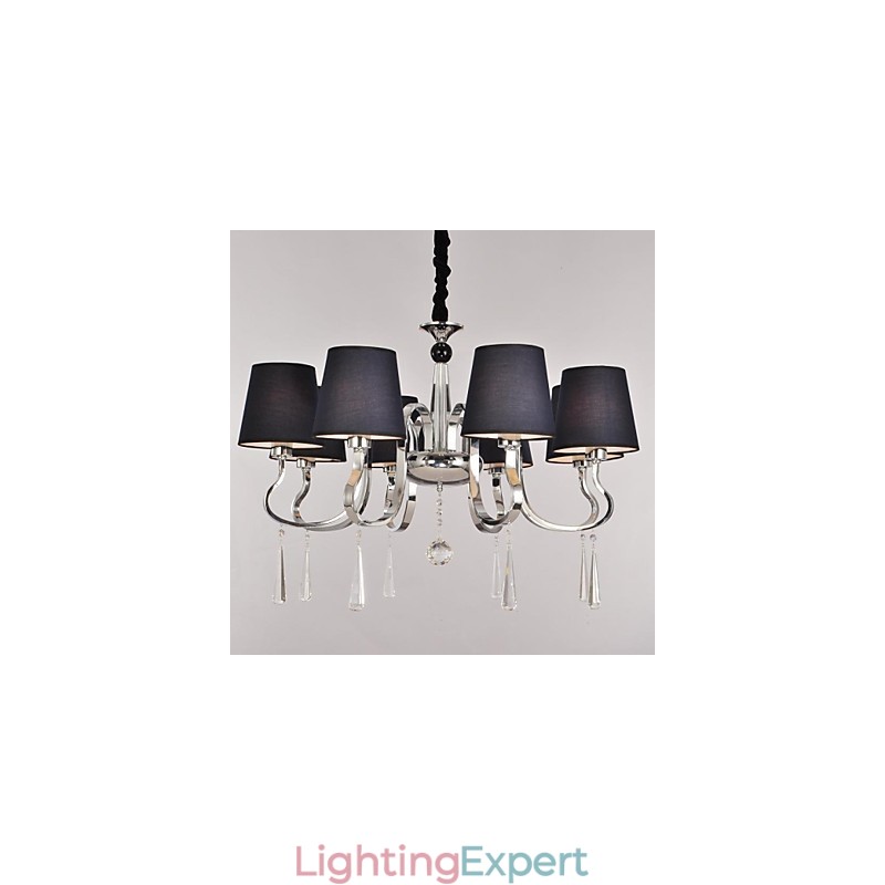 Traditional Classic Nickel Metal Chandelier