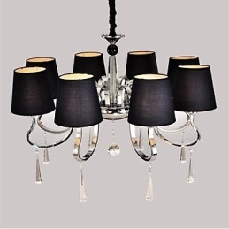 Traditional Classic Nickel Metal Chandelier