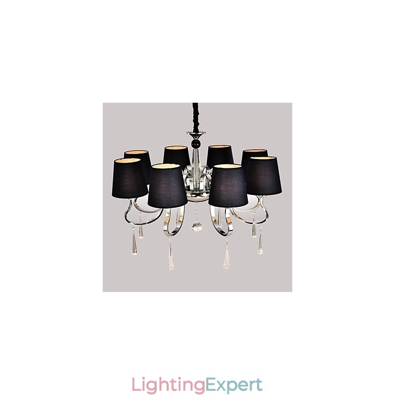 Traditional Classic Nickel Metal Chandelier