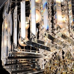 6 Light Modern Contemporary Ceiling Lights with Crystal Shade
