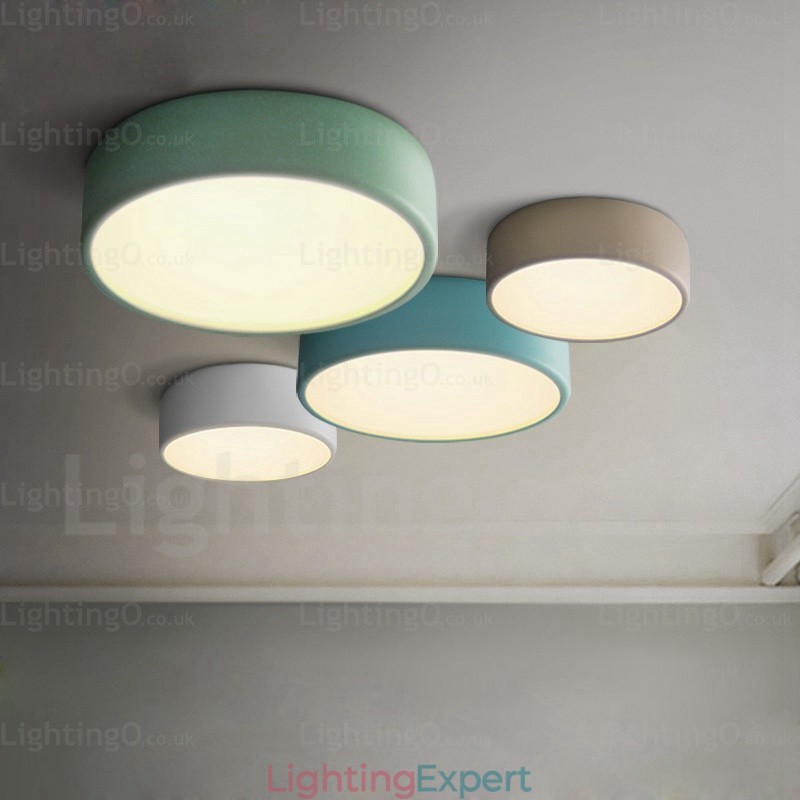 1 Light Nordic Ceiling Lights with Acrylic Shade