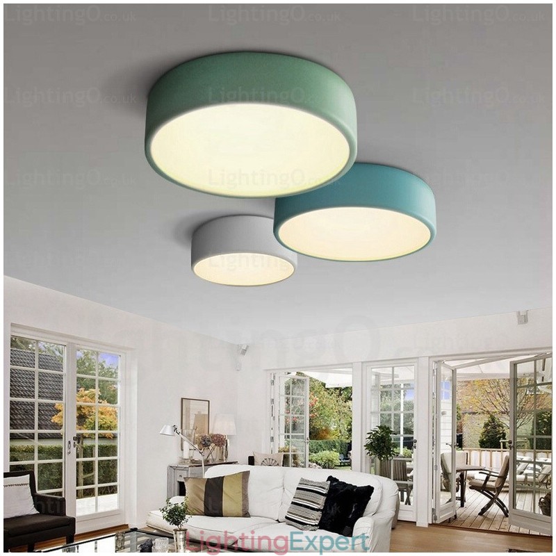 1 Light Nordic Ceiling Lights with Acrylic Shade