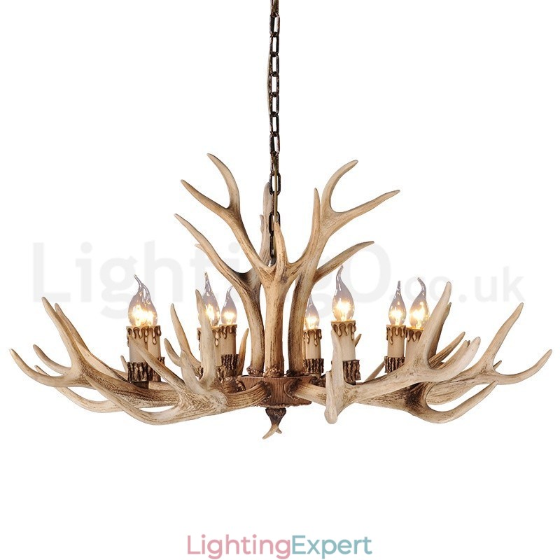 8 Light Country Rustic Nordic Modern Contemporary Chandelier